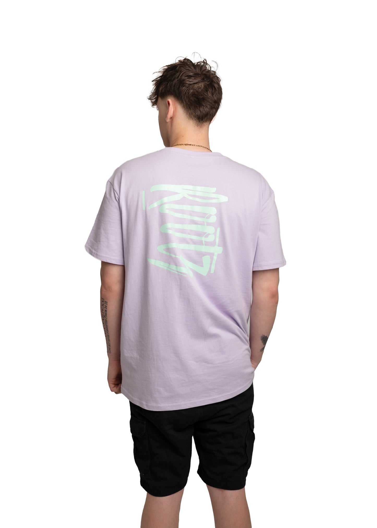 Lilac With Light Green Print Tee